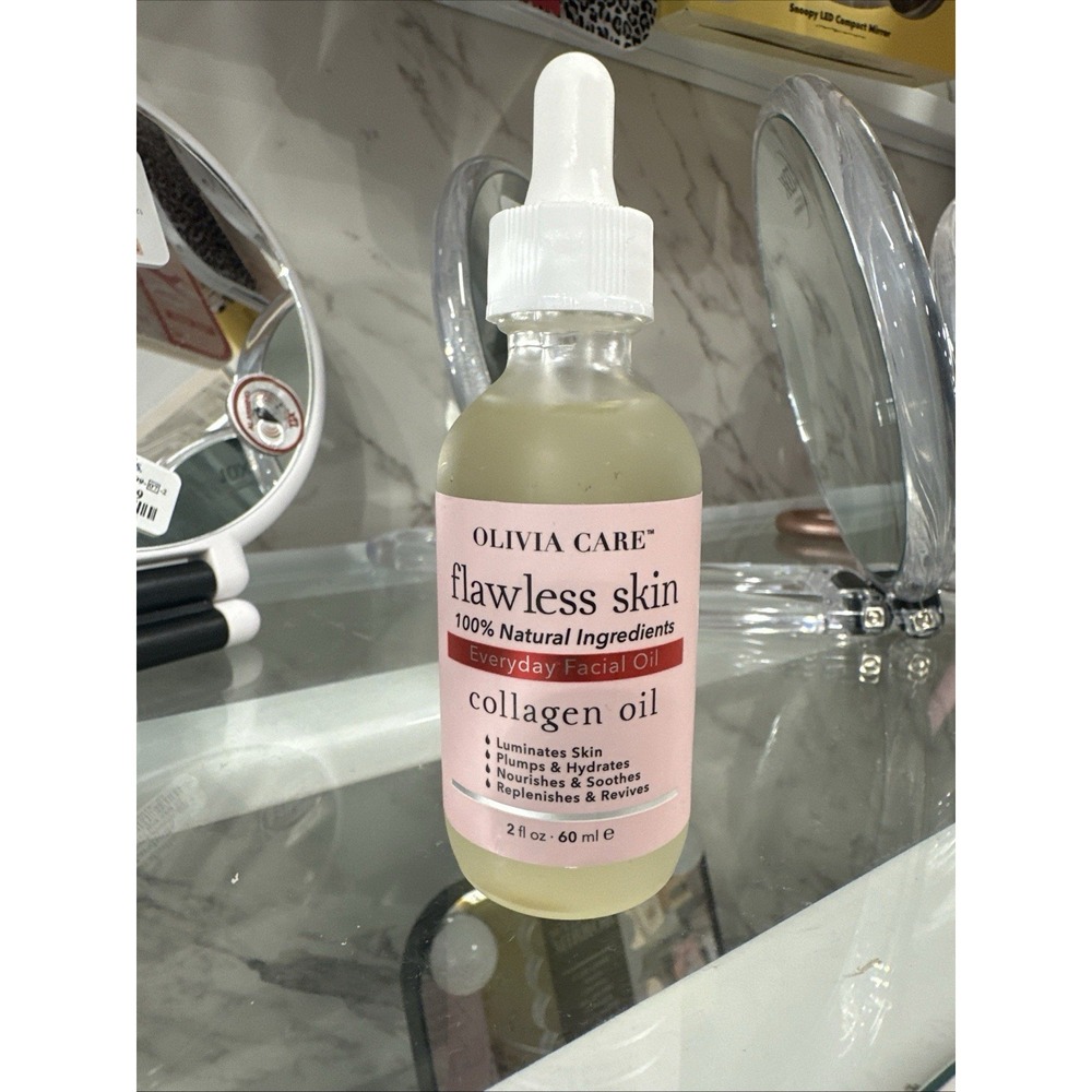 ANTIAGING FLAWLESS SKIN COLLAGEN FACIAL OIL ILLUMINATES PLUM SKIN BY OLIVIA CARE